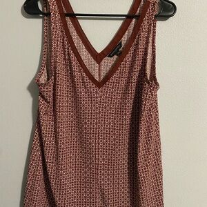 Banana Republic Red and White Tank Top